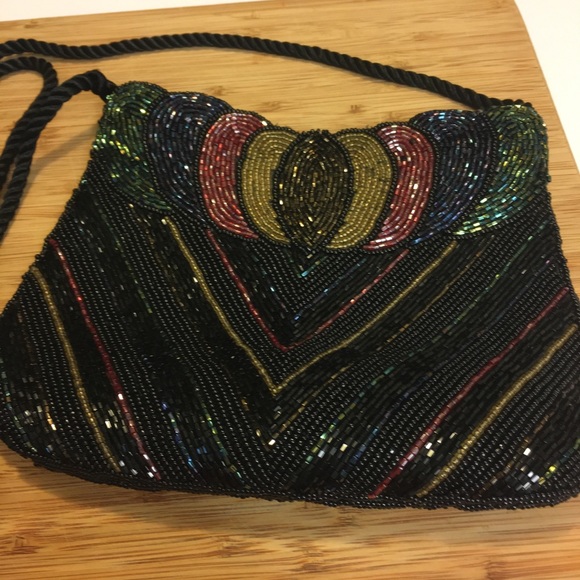 Vintage Look Beaded Evening Bag - Picture 1 of 3